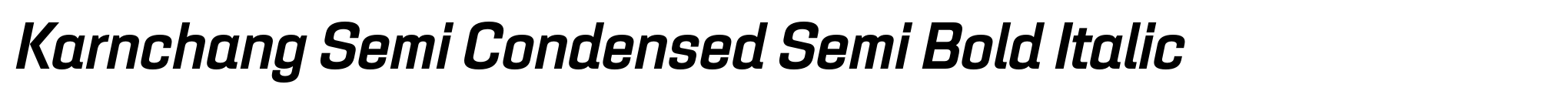 Karnchang Semi Condensed Semi Bold Italic image